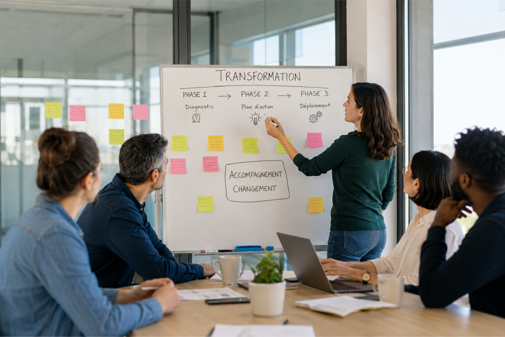 Accompagner le changement : comment sécuriser les transformations sans fragiliser vos équipes ?